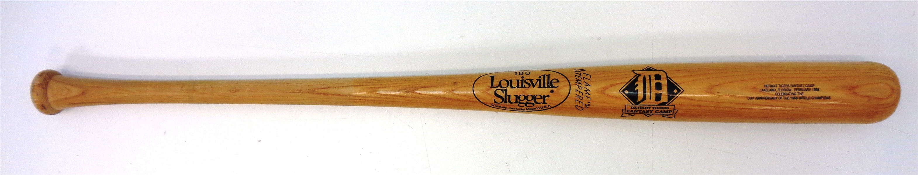 Detroit Tigers 1968 30th Anniversary Fantasy Camp Bat