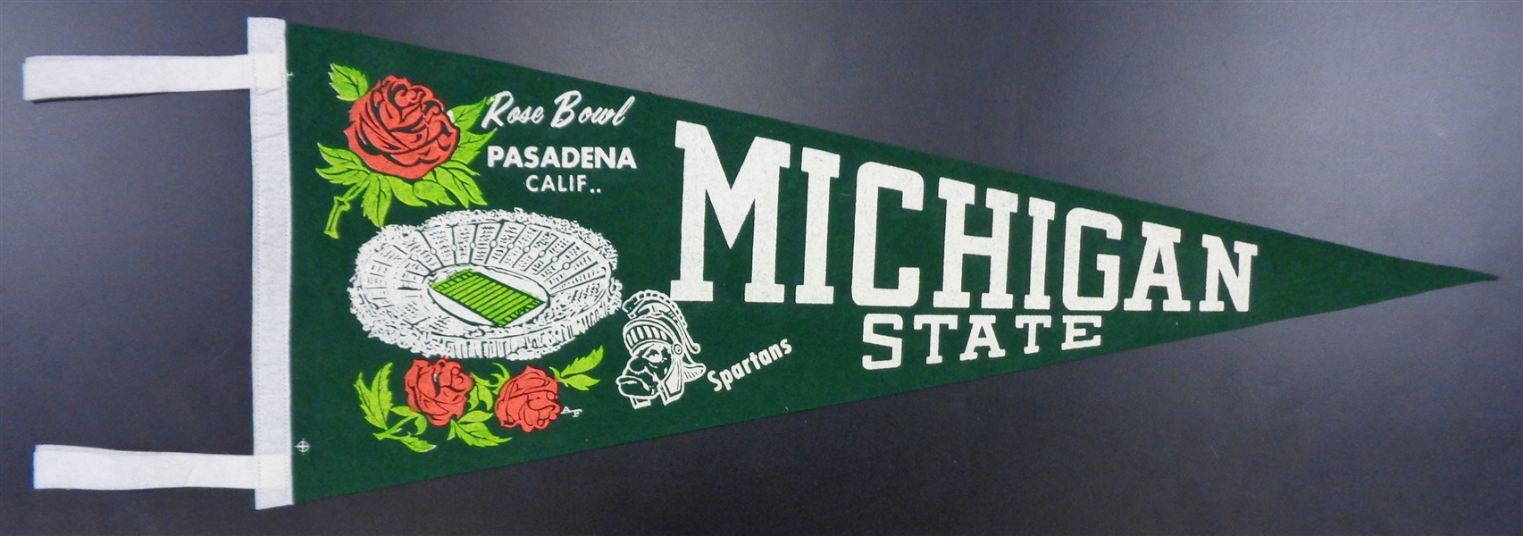 Michigan State Spartans 1966 Rose Bowl Pennant