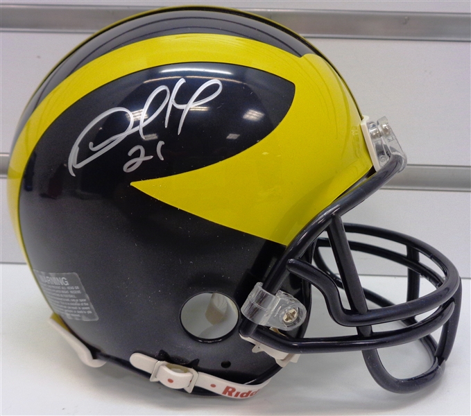 Desmond Howard Autographed Michigan Mini Helmet