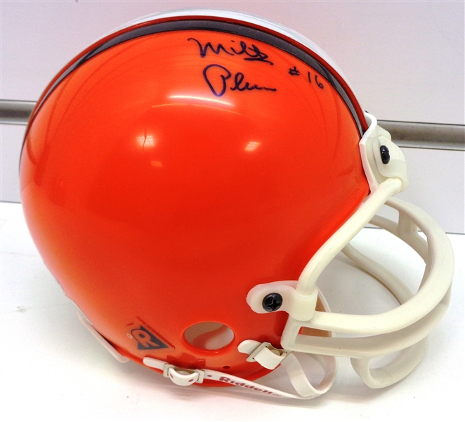 Milt Plum Autographed Browns Mini Helmet