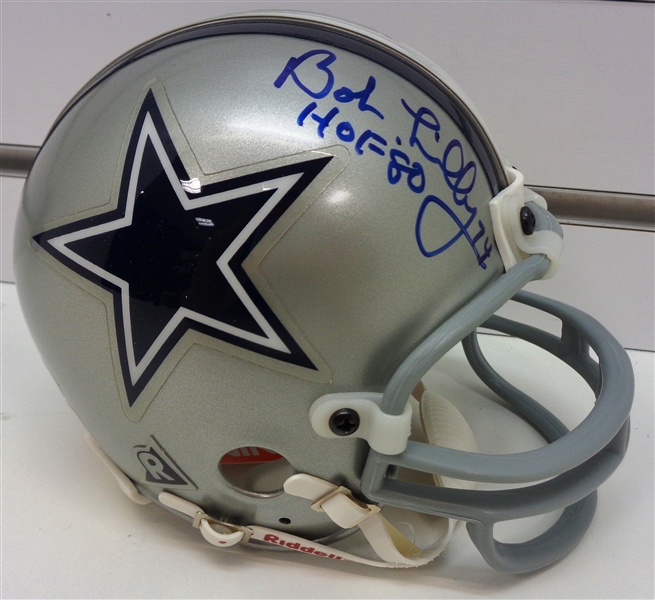 Bob Lilly Autographed Cowboys Mini Helmet