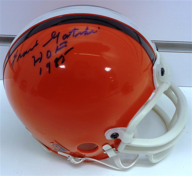Frank Gatski Autographed Browns Mini Helmet
