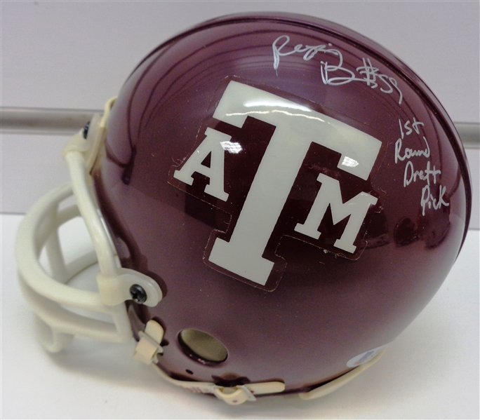 Reggie Brooks Autographed Texas A&M Mini Helmet