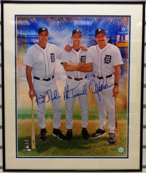 Gibson/Trammell/Parrish Autographed Framed 16x20 Photo