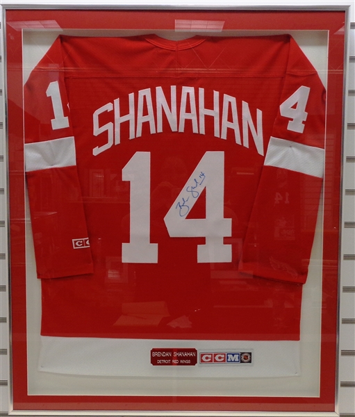 Brendan Shanahan Autographed Framed Jersey (Pick up only)