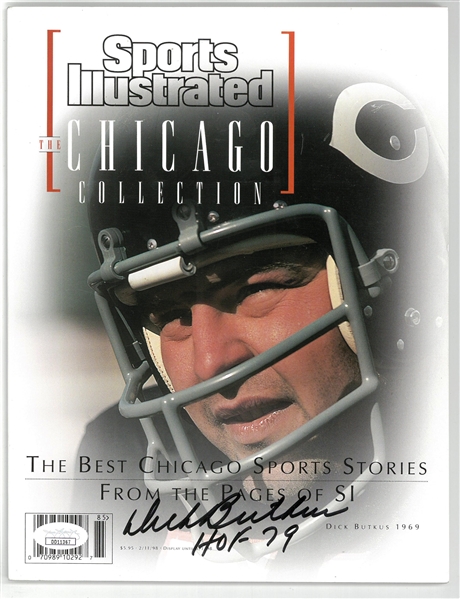 Dick Butkus Autographed Sports Illustrated