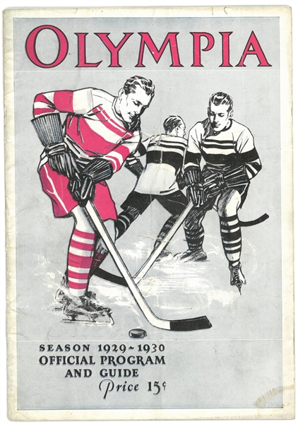1929/30 Olympia Stadium Program