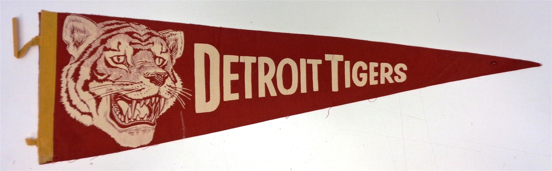 1950s Detroit Tigers 3/4 Size Red Pennant