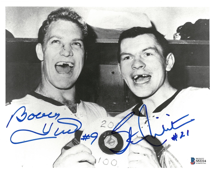 Bobby Hull & Stan Mikita Autographed 8x10 Photo