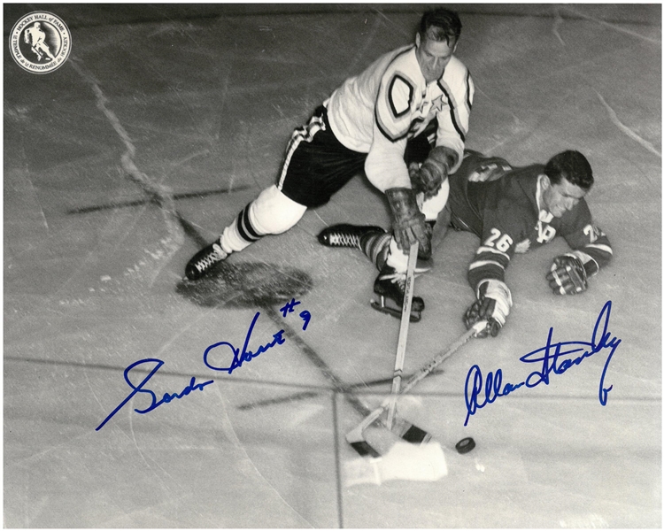 Gordie Howe & Allan Stanley Autographed 8x10 Photo