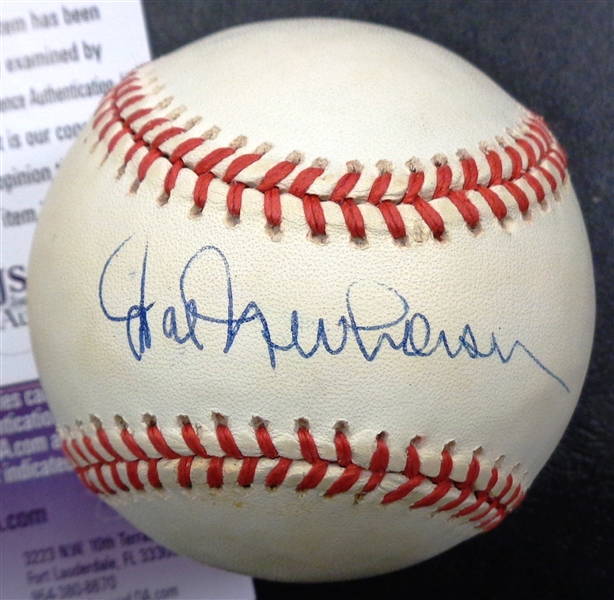 Hal Newhouser Autographed Baseball