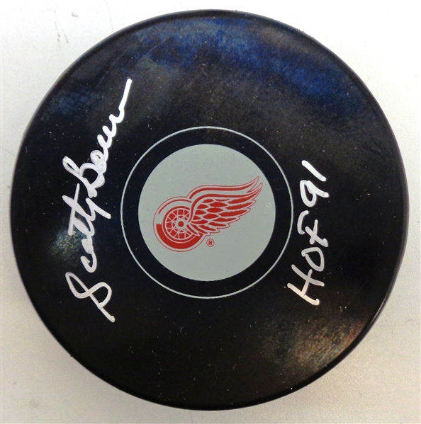 Scotty Bowman Autographed Red Wings Puck w/ HOF