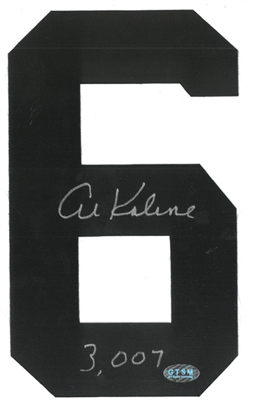Al Kaline Autographed Tigers Jersey Number w/ 3007