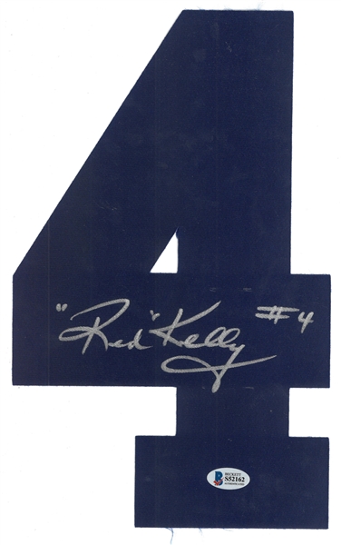Red Kelly Autographed Maple Leafs Jersey Number