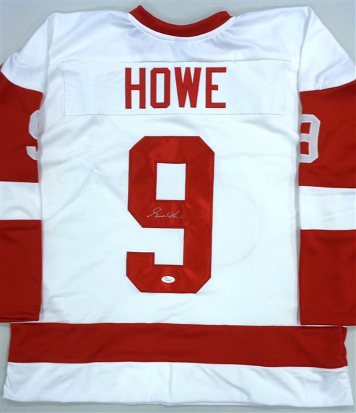 Gordie Howe Autographed Custom White Jersey