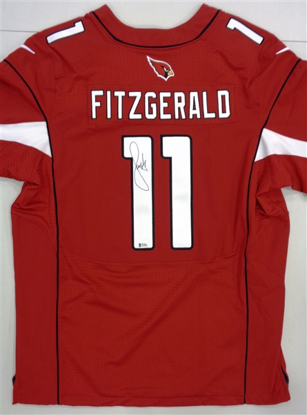 Larry Fitzgerald Autographed Cardinals Authentic Jersey