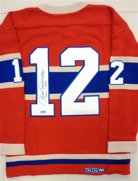 Yvan Cournoyer Autographed Canadiens Sweater