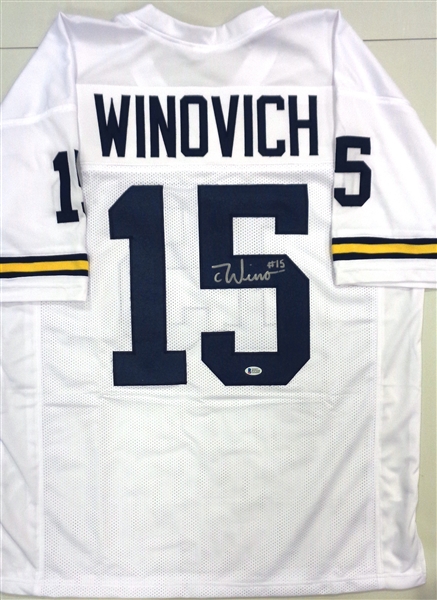 Chase Winovich Autographed White Custom Jersey