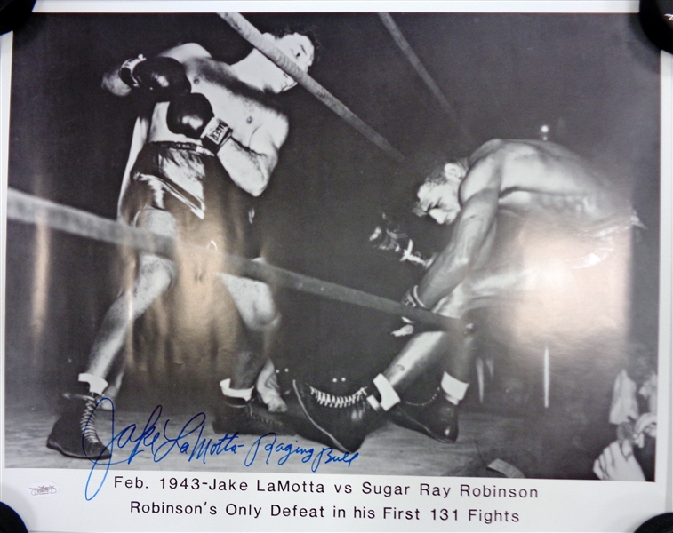 Jake LaMotta Autographed 16x20 Photo