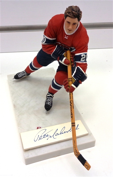 Pete Mahovlich Autographed McFarlane Figurine