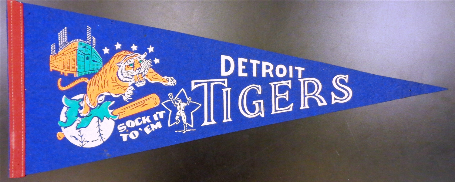 Detroit Tigers Sock it to em 1960s Pennant