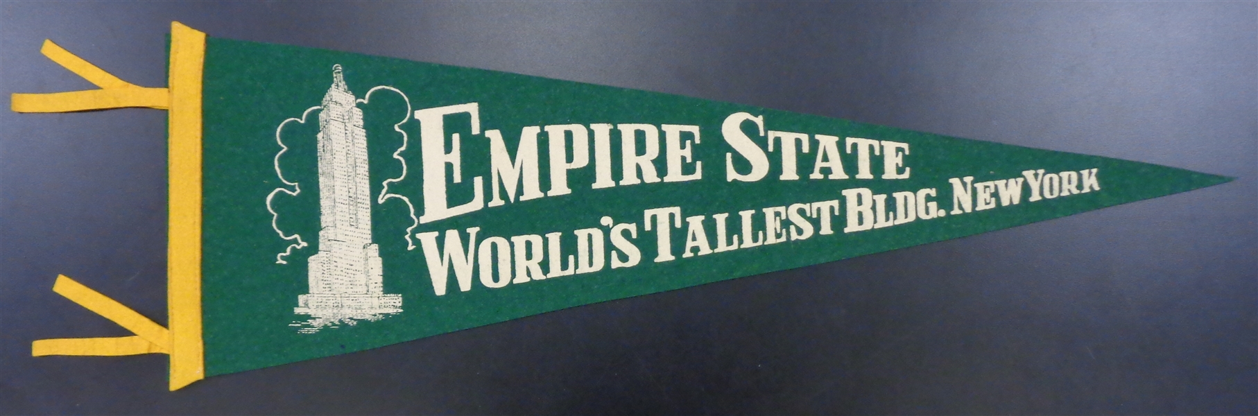Empire State Building Vintage 2/3 Size Pennant