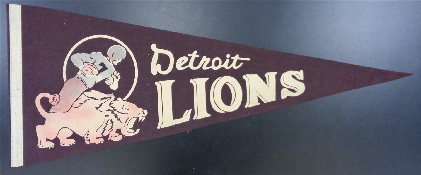 Detroit Lions 1960s Pennant