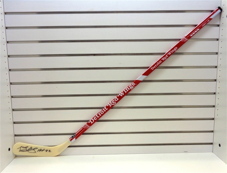 Marcel Dionne Autographed Red Wings Stick