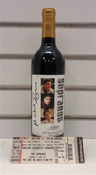 Sopranos Wine Bottle Signed by Imperioli, Schirripa and Pastore