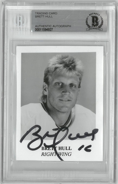 Brett Hull Autographed Trading Card