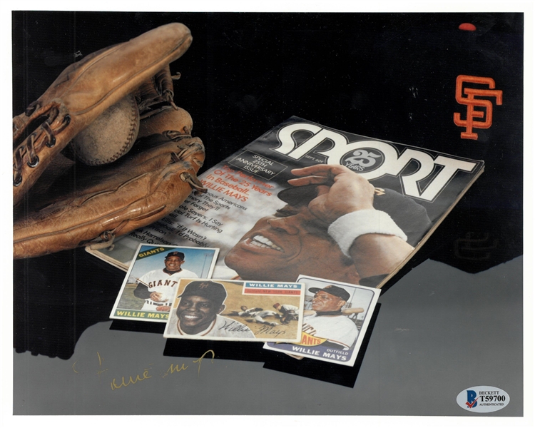 Willie Mays Autographed 8x10 Photo Collage