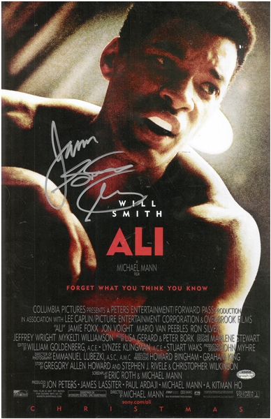 James Toney Autographed 11x17 Ali Movie Poster