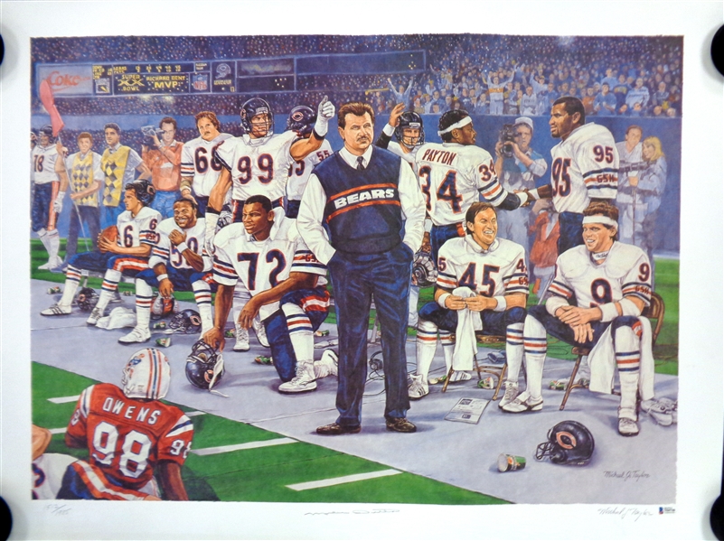 Mike Ditka Autographed 26x33 Lithograph