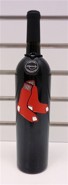 Boston Red Sox Engraved Logo Wine Bottle