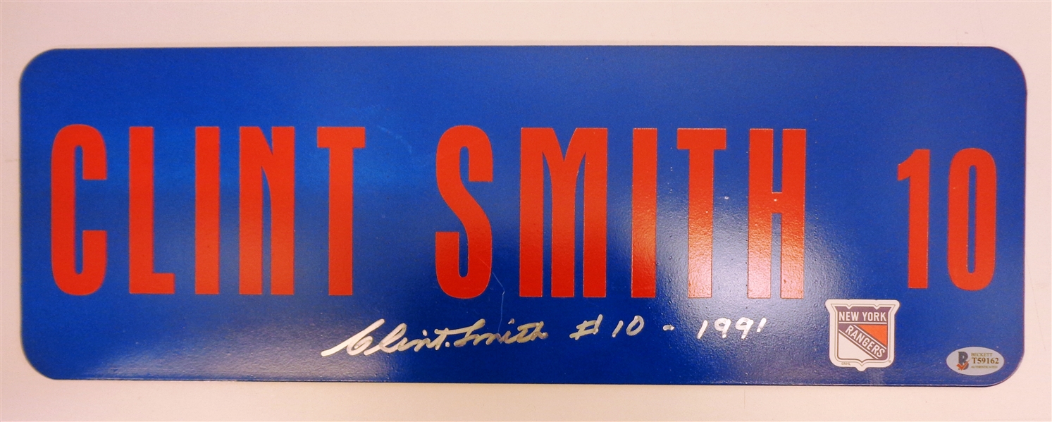 Clint Smith Autographed 6x18 Street Sign