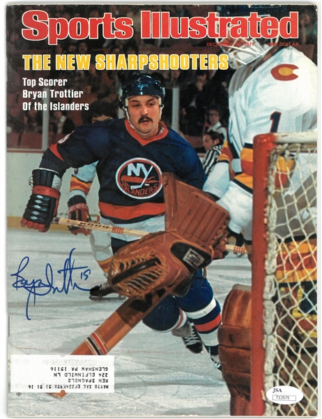 Bryan Trottier Autographed 1977 Sports Illustrated 