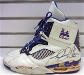 Karl Malone Game Used Autographed Shoe