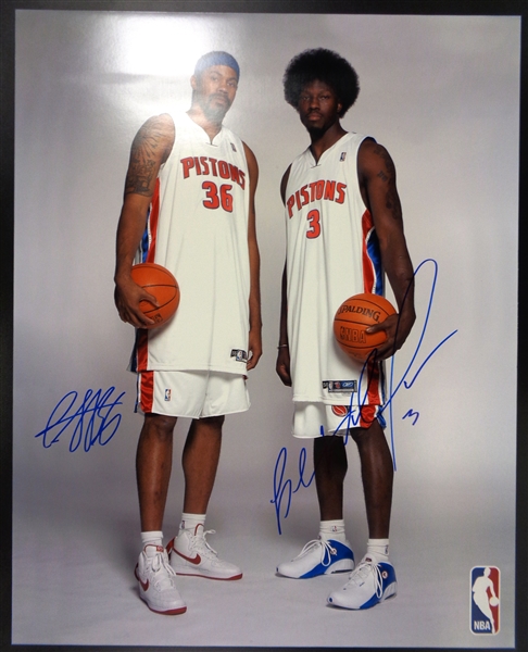 Ben & Rasheed Wallace Autographed 16x20