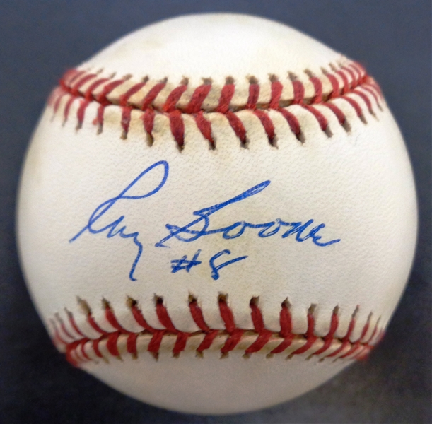 Ray Boone Autographed Baseball