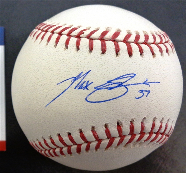 Max Scherzer Autographed Baseball