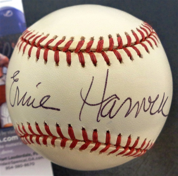 Ernie Harwell Autographed Baseball