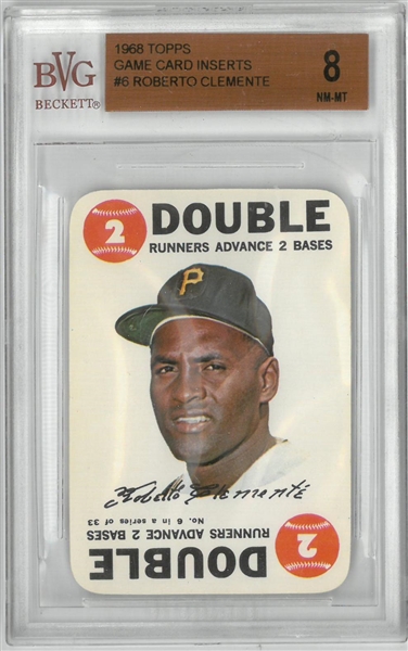 Roberto Clemente PSA 8 68 Topps Insert