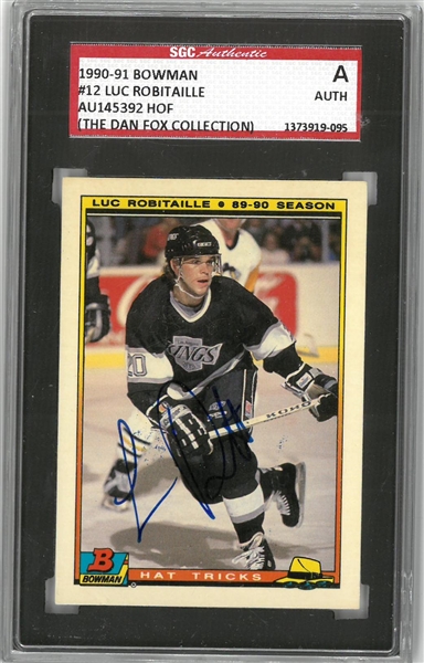 Luc Robitaille Autographed 1990/91 OPC