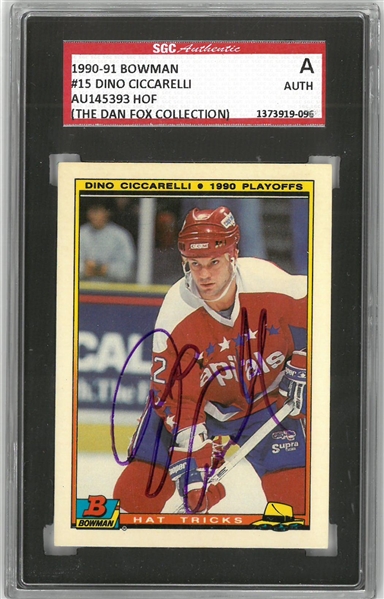 Dino Ciccarelli Autographed 1990/91 OPC