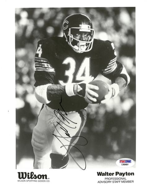 Walter Payton Autographed 8x10 Photo