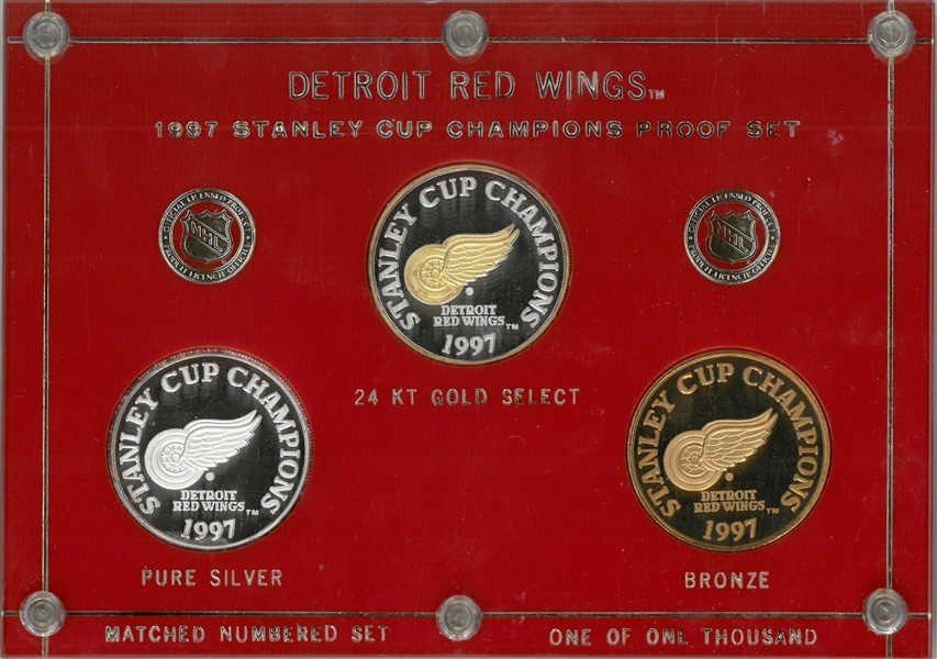 1997 Red Wings 3 Coin Set