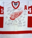 2002 Red Wings Team Signed Jersey (Kocur Collection)