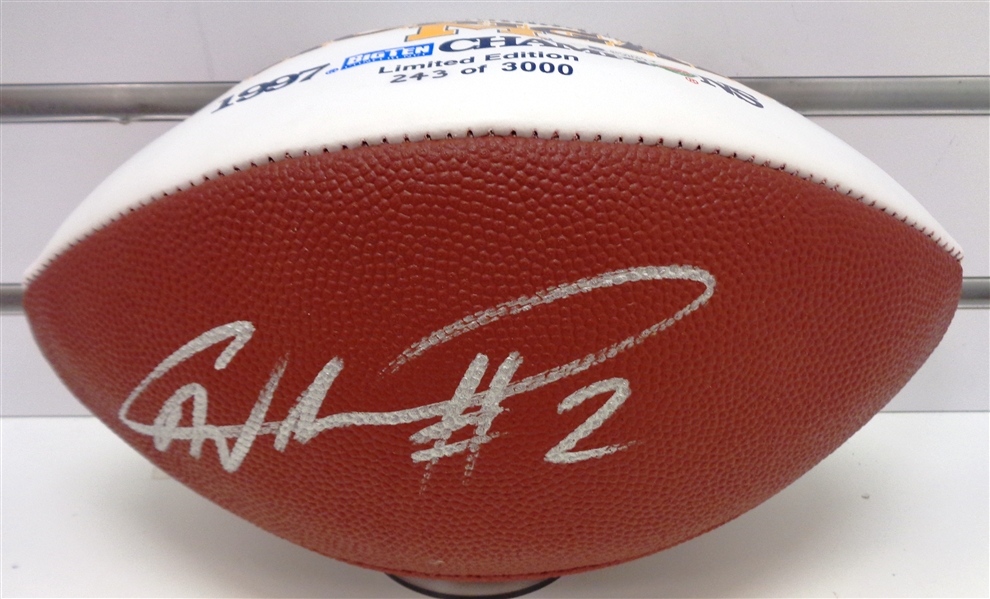 Charles Woodson Autographed Football