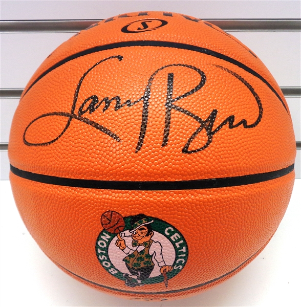 Larry Bird Autographed Celtics Logo Basketball
