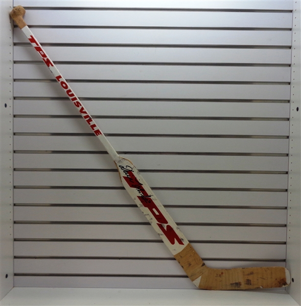 Dominik Hasek Game Used Autographed Stick
